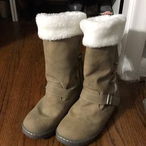 Furry boots